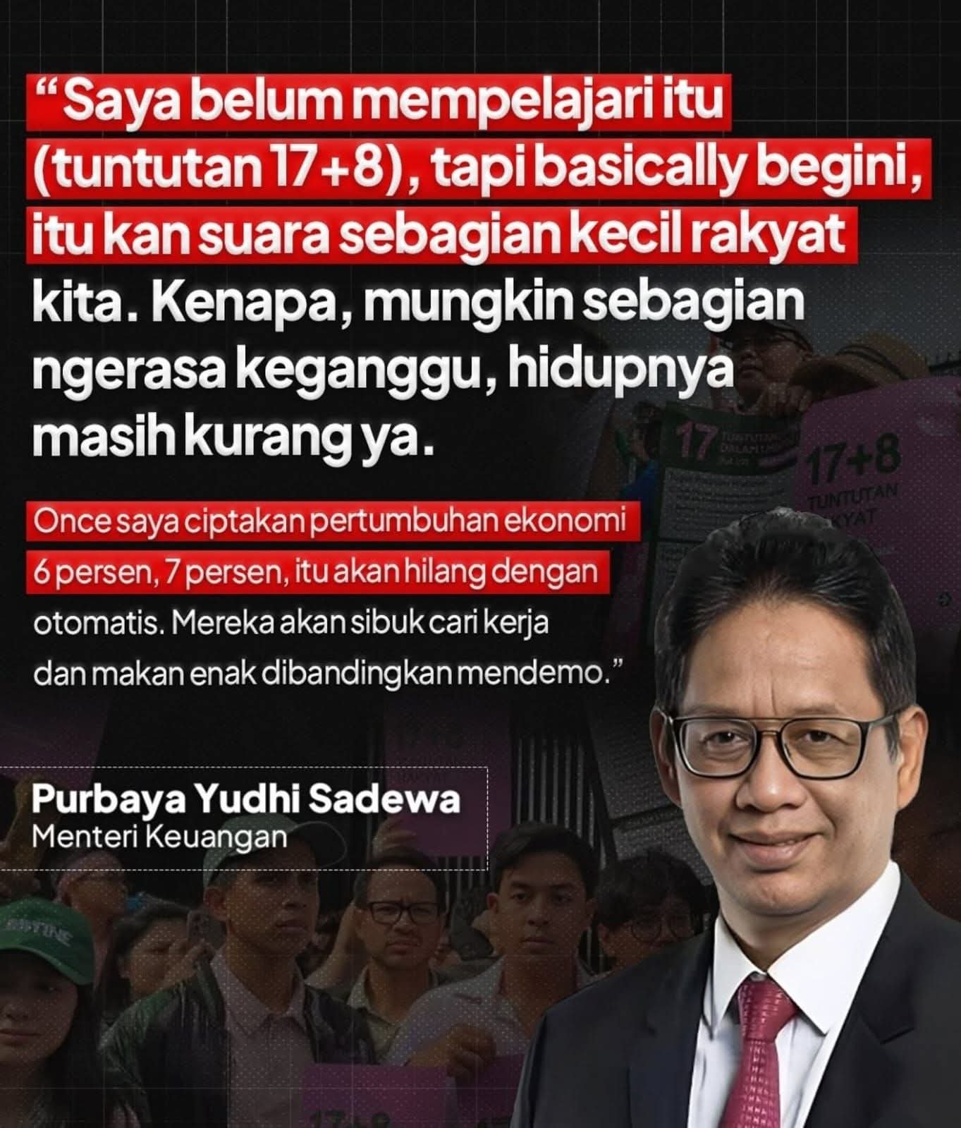 Demo Tidak Hilang Hanya Karena “Makan Enak”